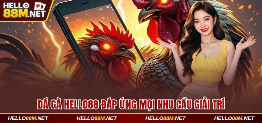 Đá gà Hello88 đáp ứng mọi nhu cầu giải trí